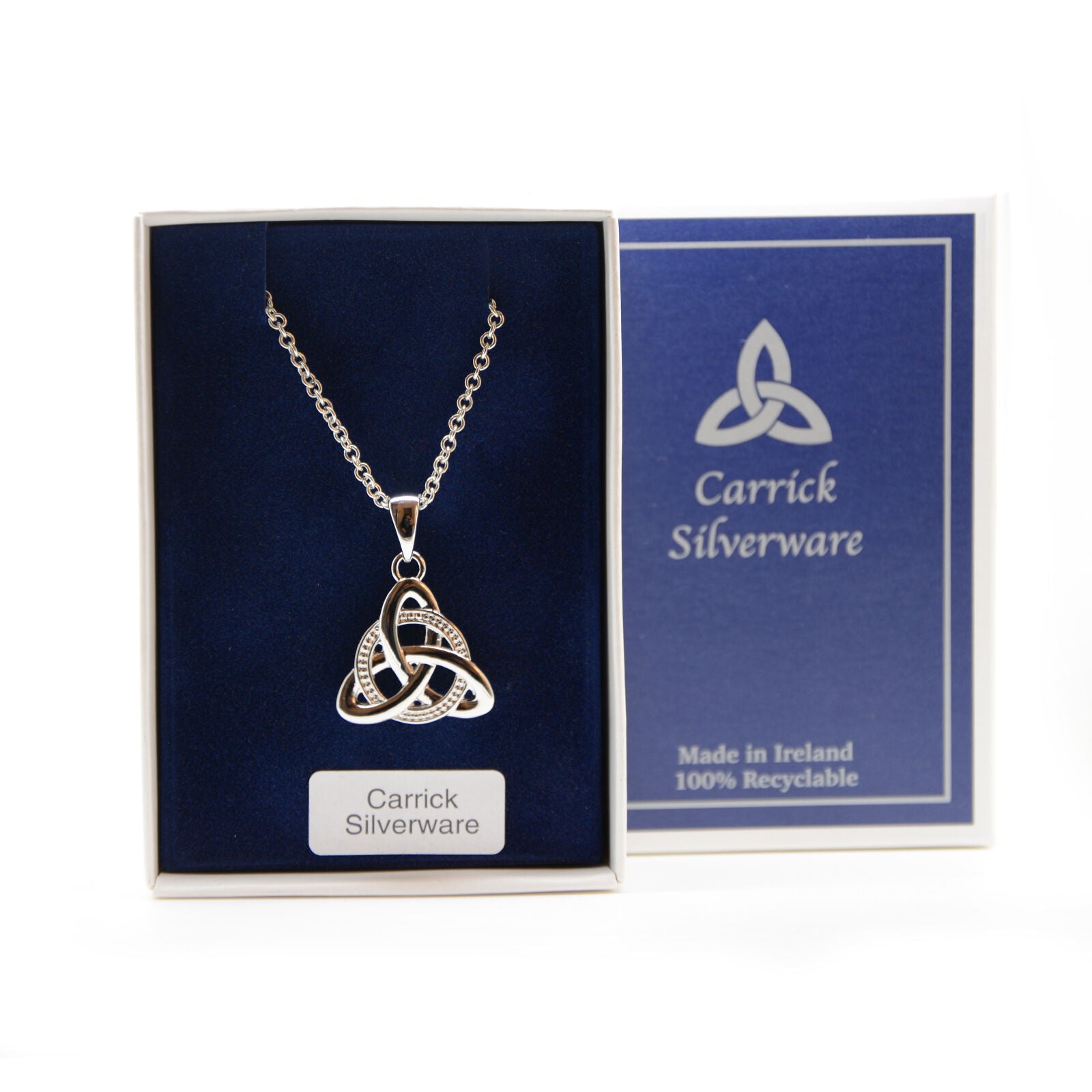 Silver Plated Carrick Silverware Celtic Knot & Celtic Necklace 