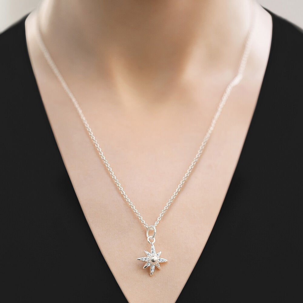 Silver Plated Amy Huberman Newbridge Silverware Star Necklace 
