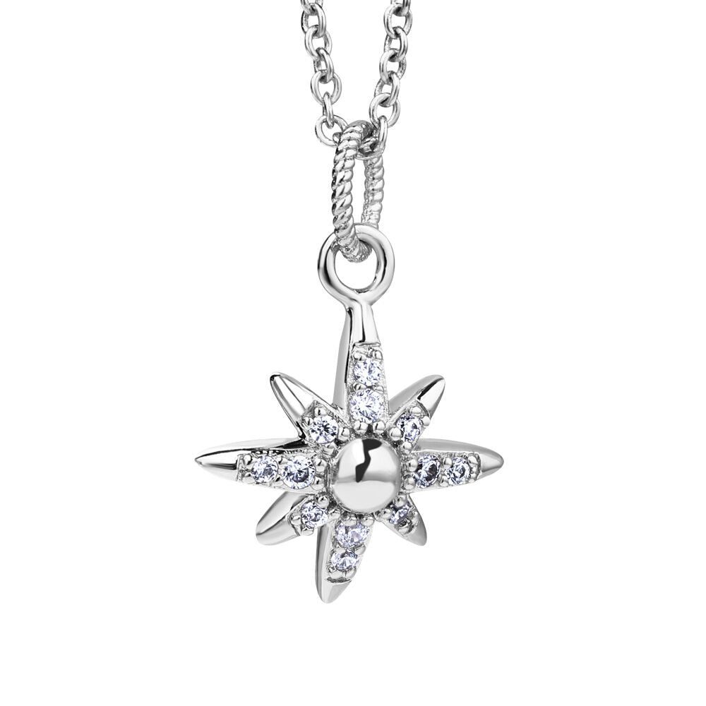 Silver Plated Amy Huberman Newbridge Silverware Star Necklace
