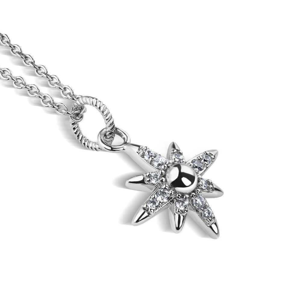 Silver Plated Amy Huberman Newbridge Silverware Star Necklace