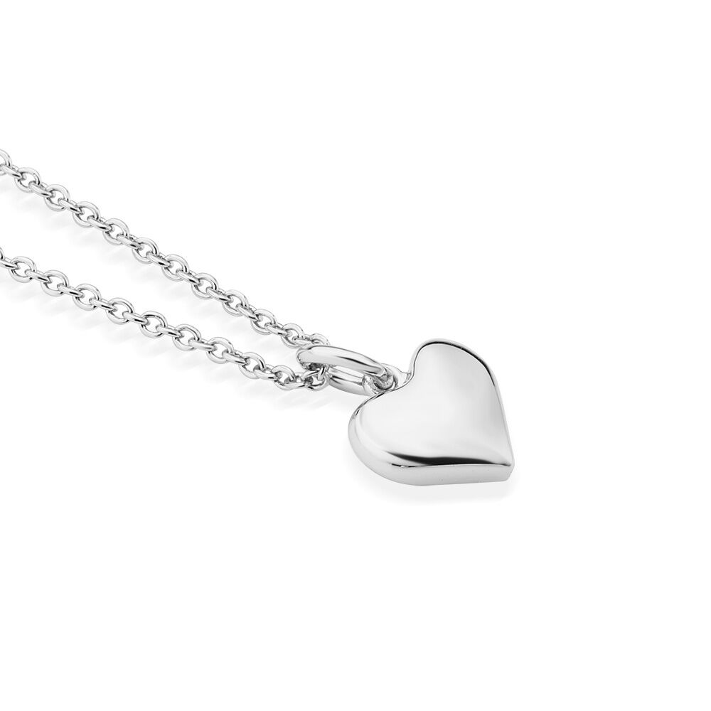 Silver Plated Amy Huberman Newbridge Silverware Heart Necklace