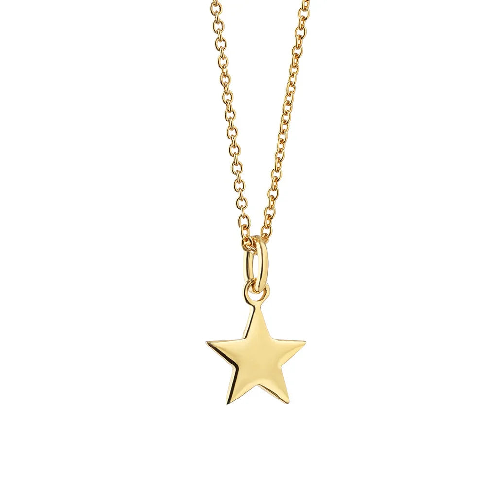 14K Gold Plated Pendant With Star Pendant