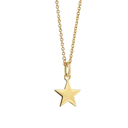 14K Gold Plated Pendant With Star Pendant