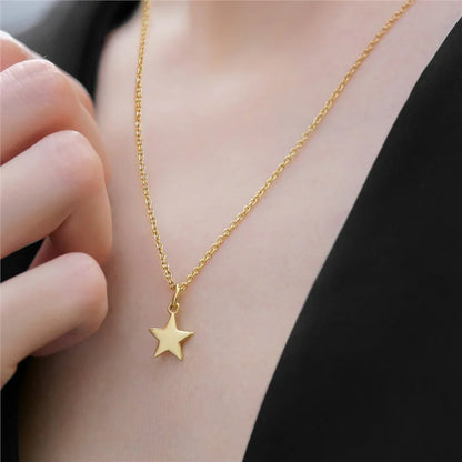 14K Gold Plated Pendant With Star Pendant