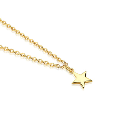 14K Gold Plated Pendant With Star Pendant