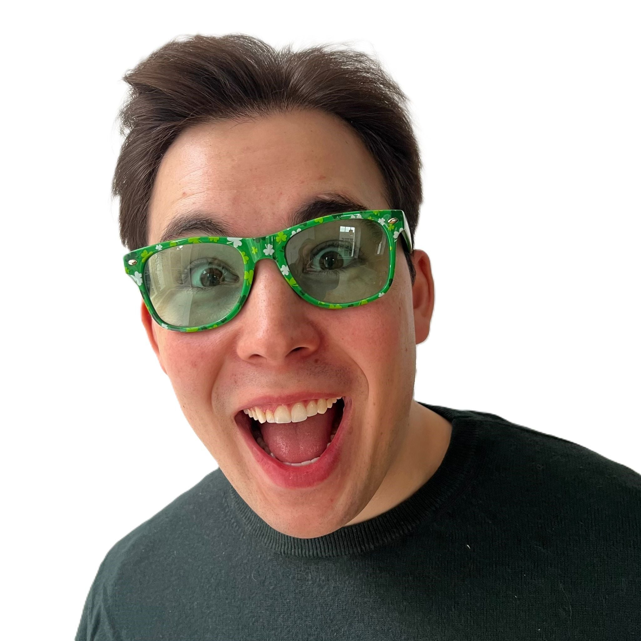 Shamrock Printed Glasses 
