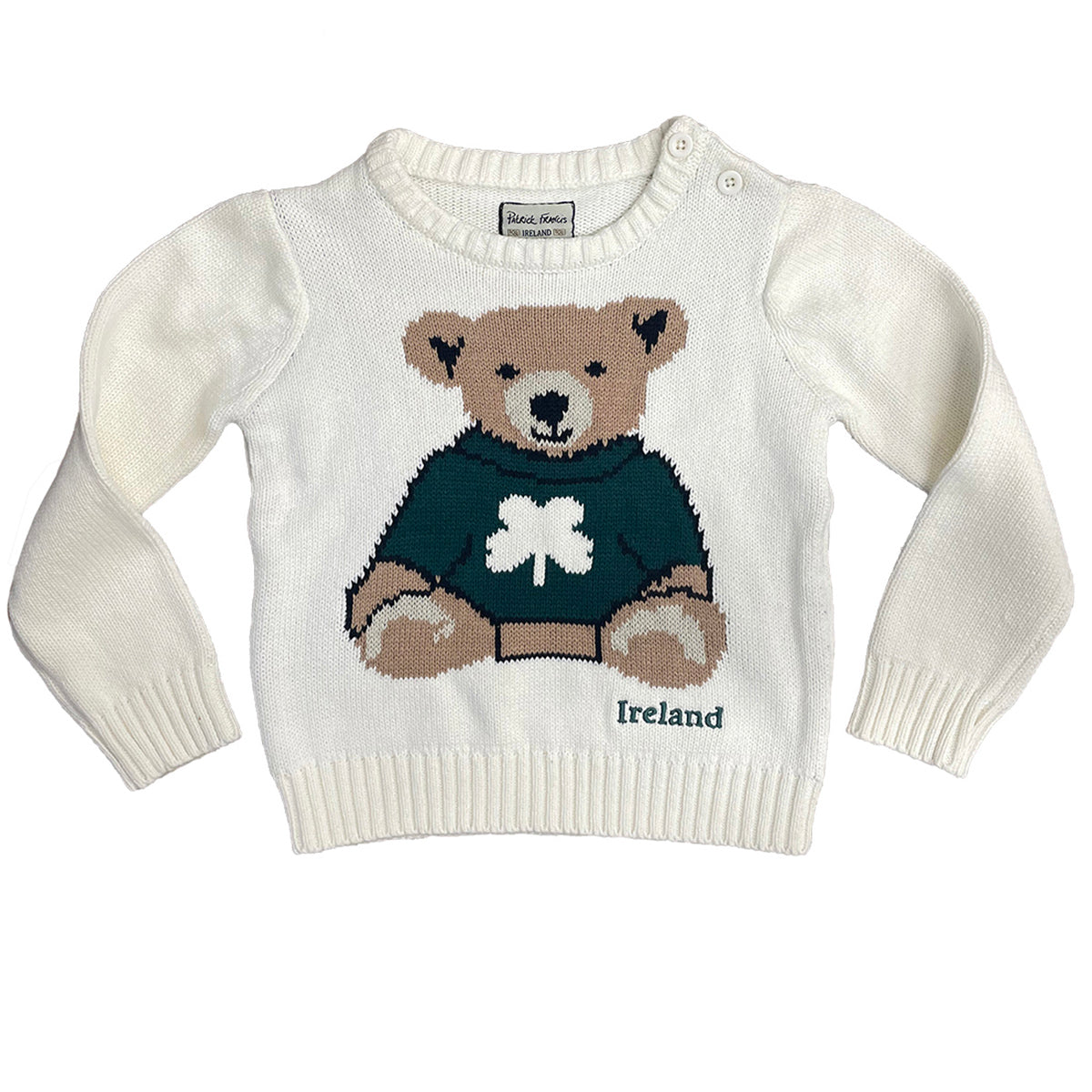 Ireland Bear Cream Kids Knitted Sweater