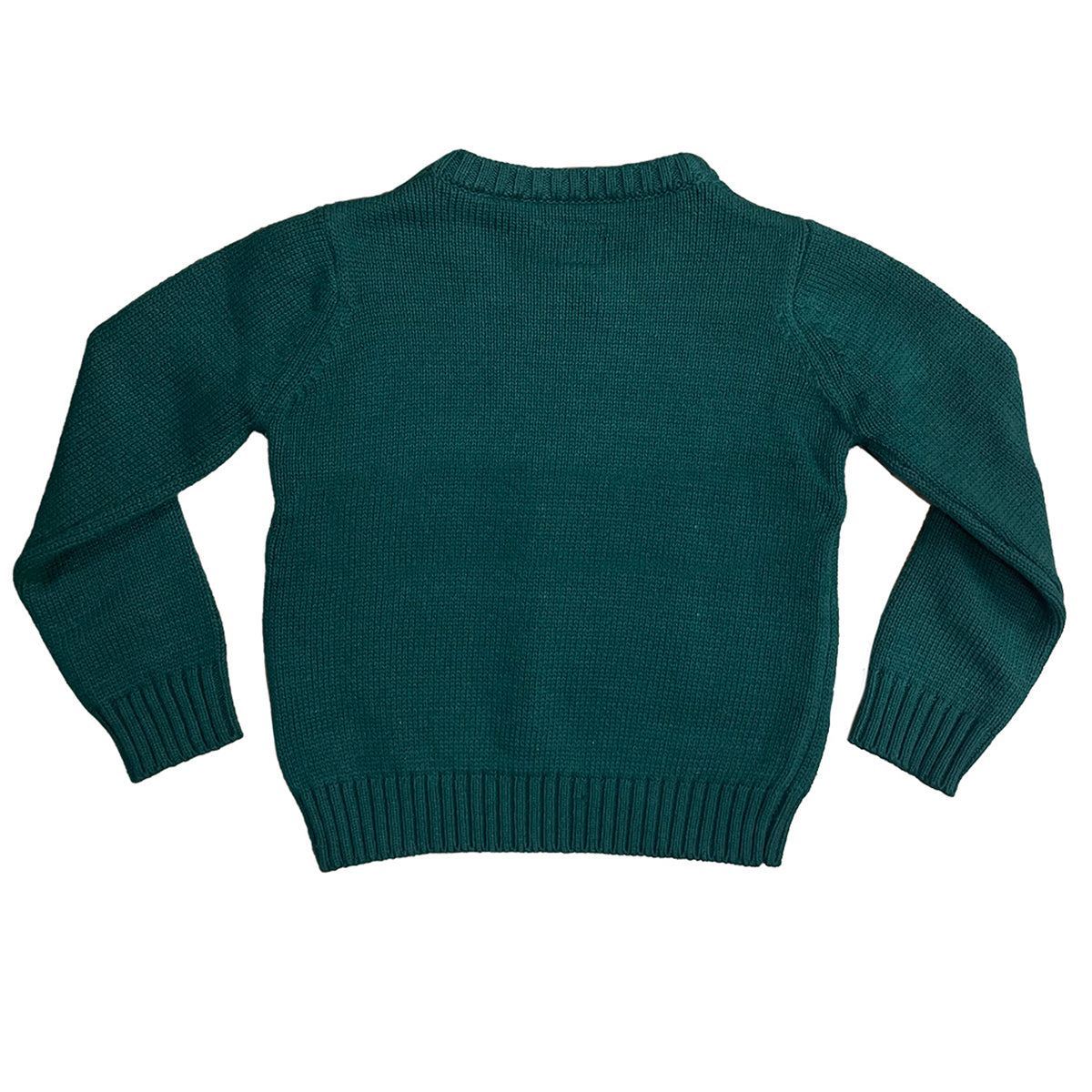 Ireland Bear Dark Green Kids Knitted Sweater