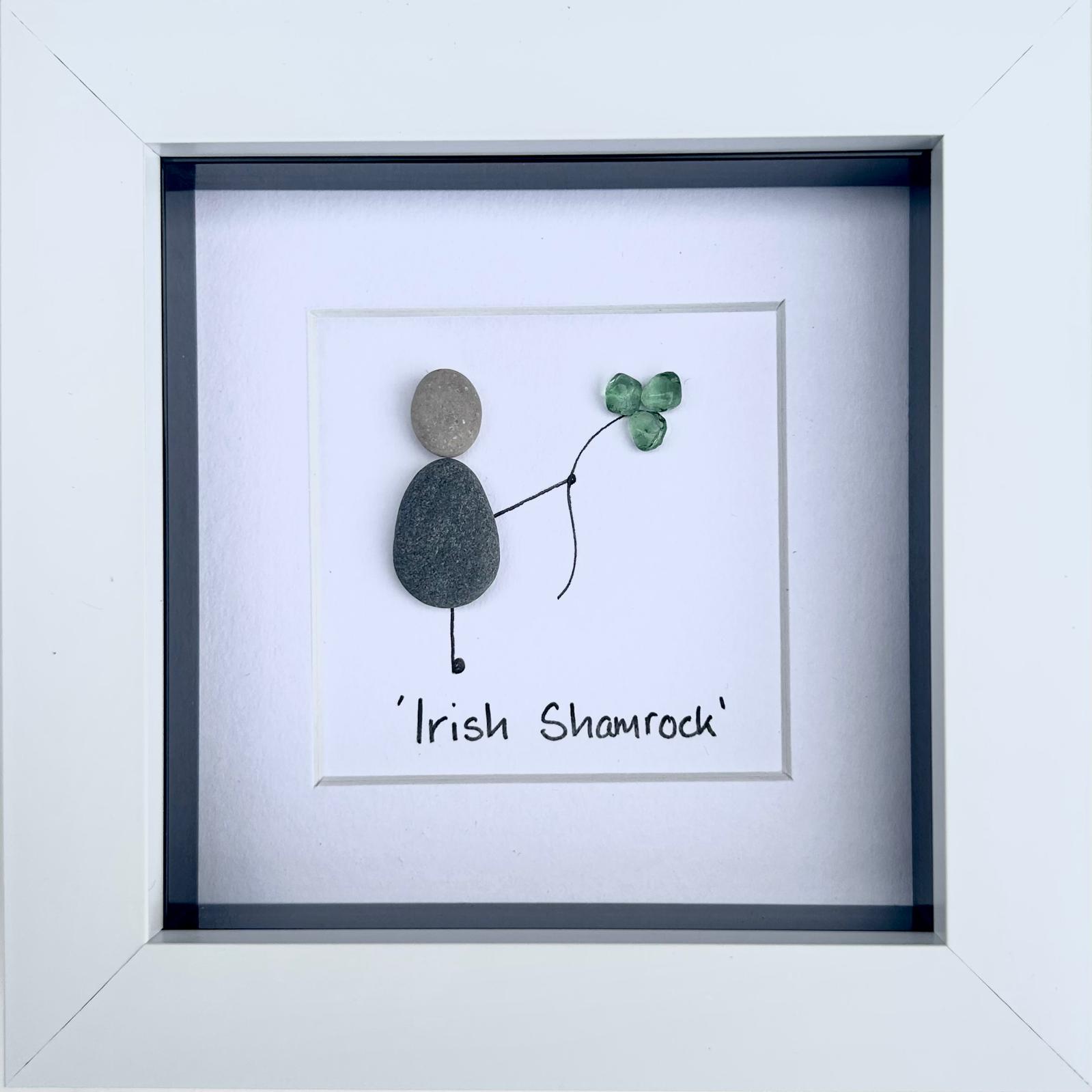 Shamrock Glass Pebble Art Print