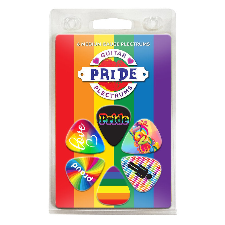 Pride Guitar Picks Pack Of 6