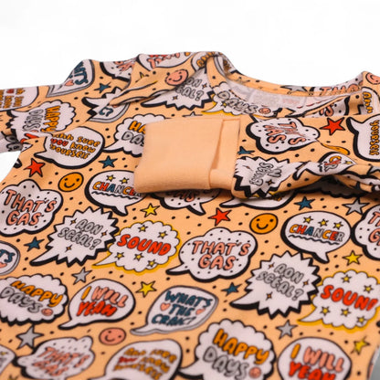 What's The Craic Orange Baby Zip Onesie