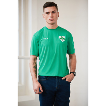 Men's Island Green Shamrock Crest Performance Top