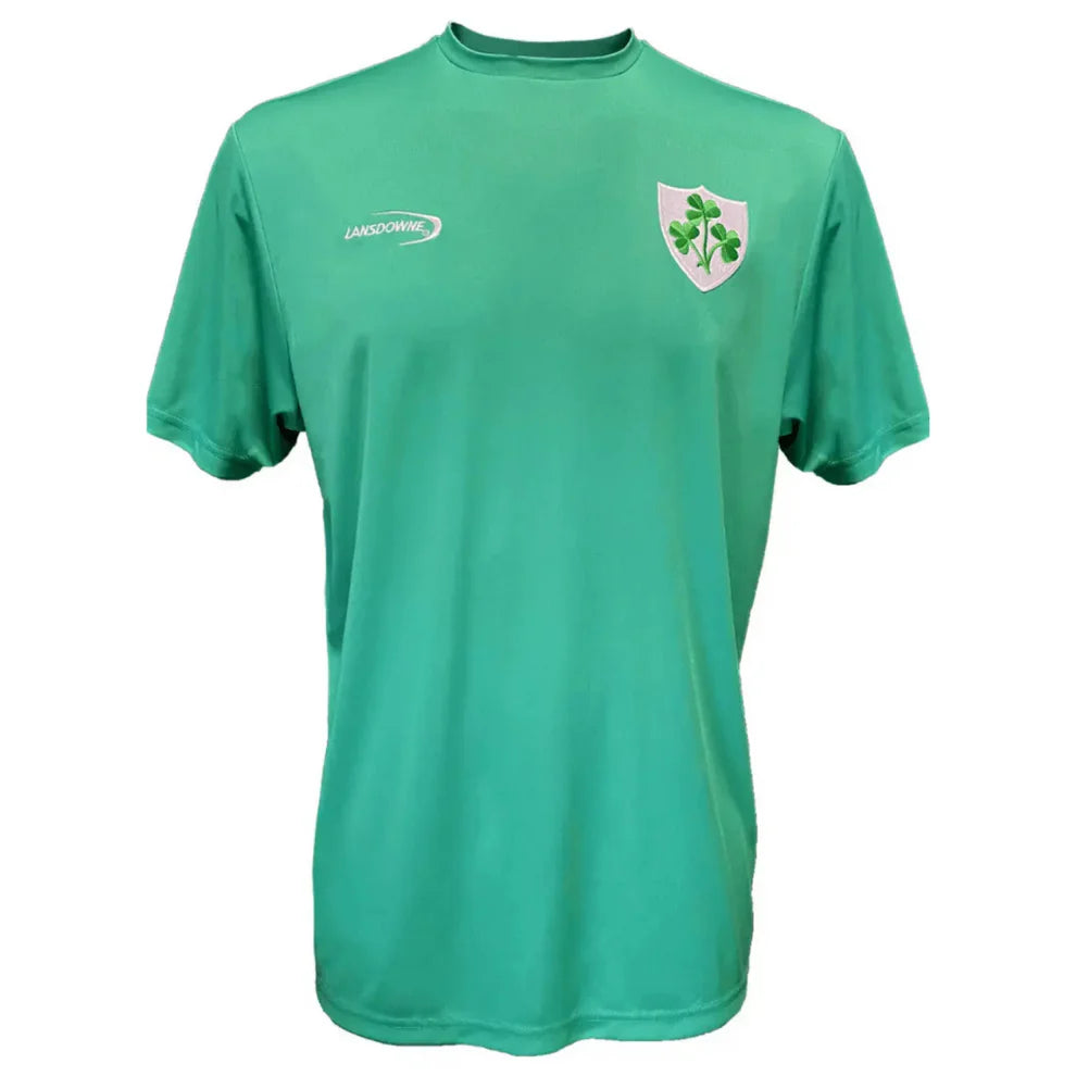 Men's Island Green Shamrock Crest Performance Top