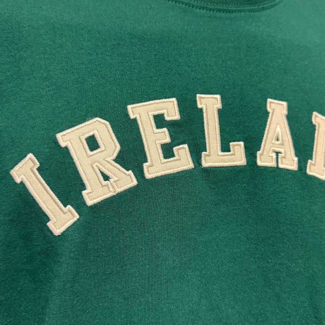 Men's Ireland Evergreen and Cream Appliqué T-shirt