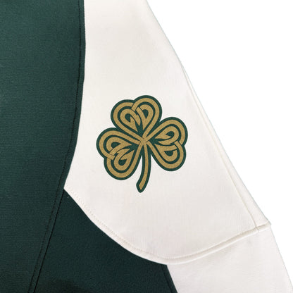 Unisex Ireland Crest V-Neck Green and Cream Sweatshirt