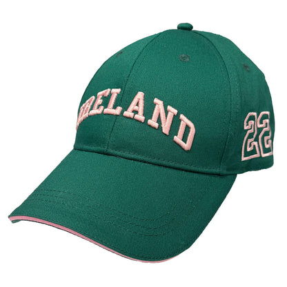 Ireland Evergreen and Pink Baseball Cap