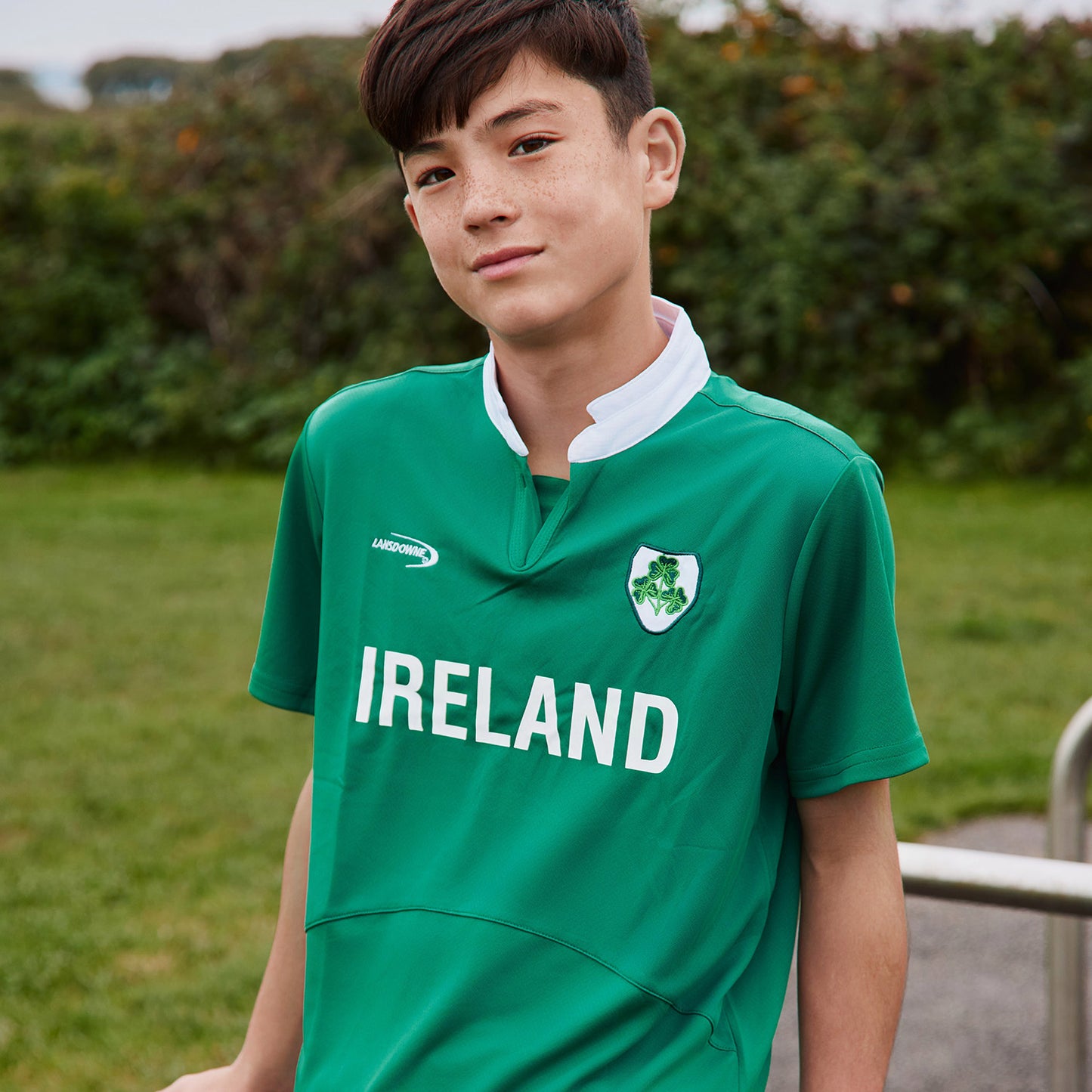 Lansdowne Ireland Shamrock Crest Design Kid's Rugby Shirt