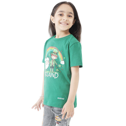 Kids Spring Green Rainbow T-Shirt