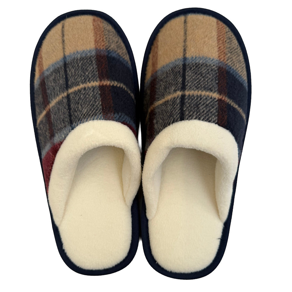 Tweed Unisex Red Slippers