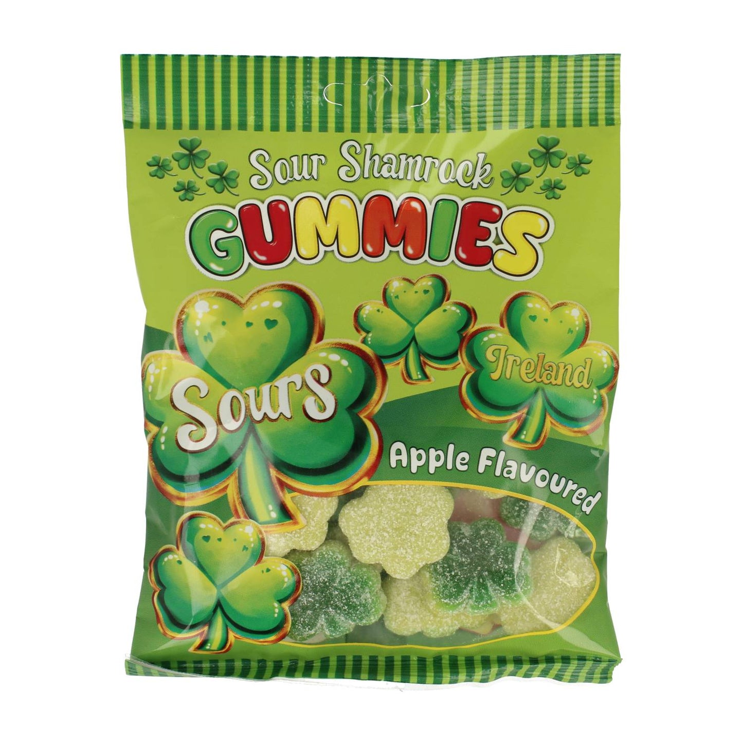 Lucky Shamrock Apple Sour Gummies Bag 125g