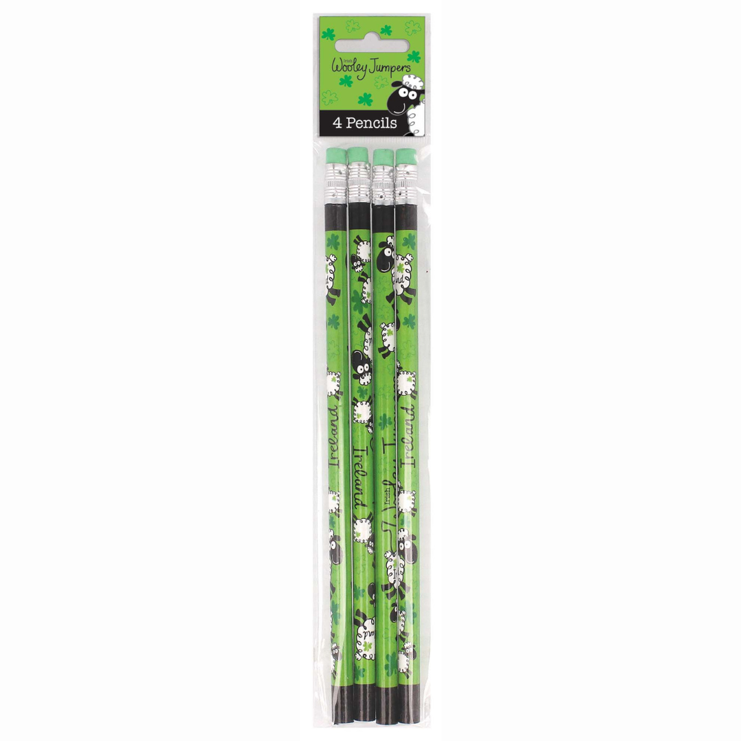 Wacky Wooley Pencils Set Of 4