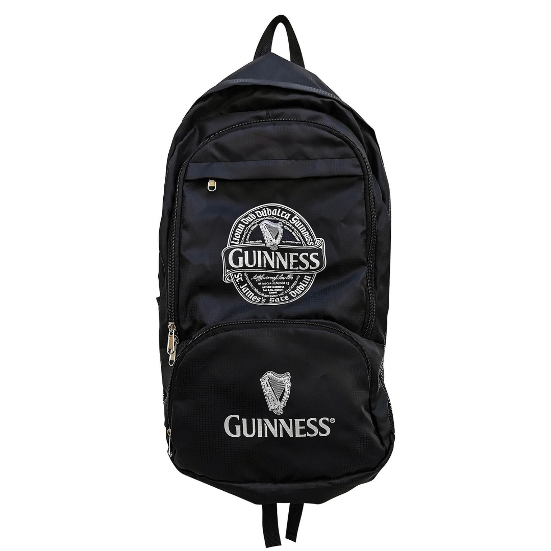 Guinness Fold-up Black Backpack