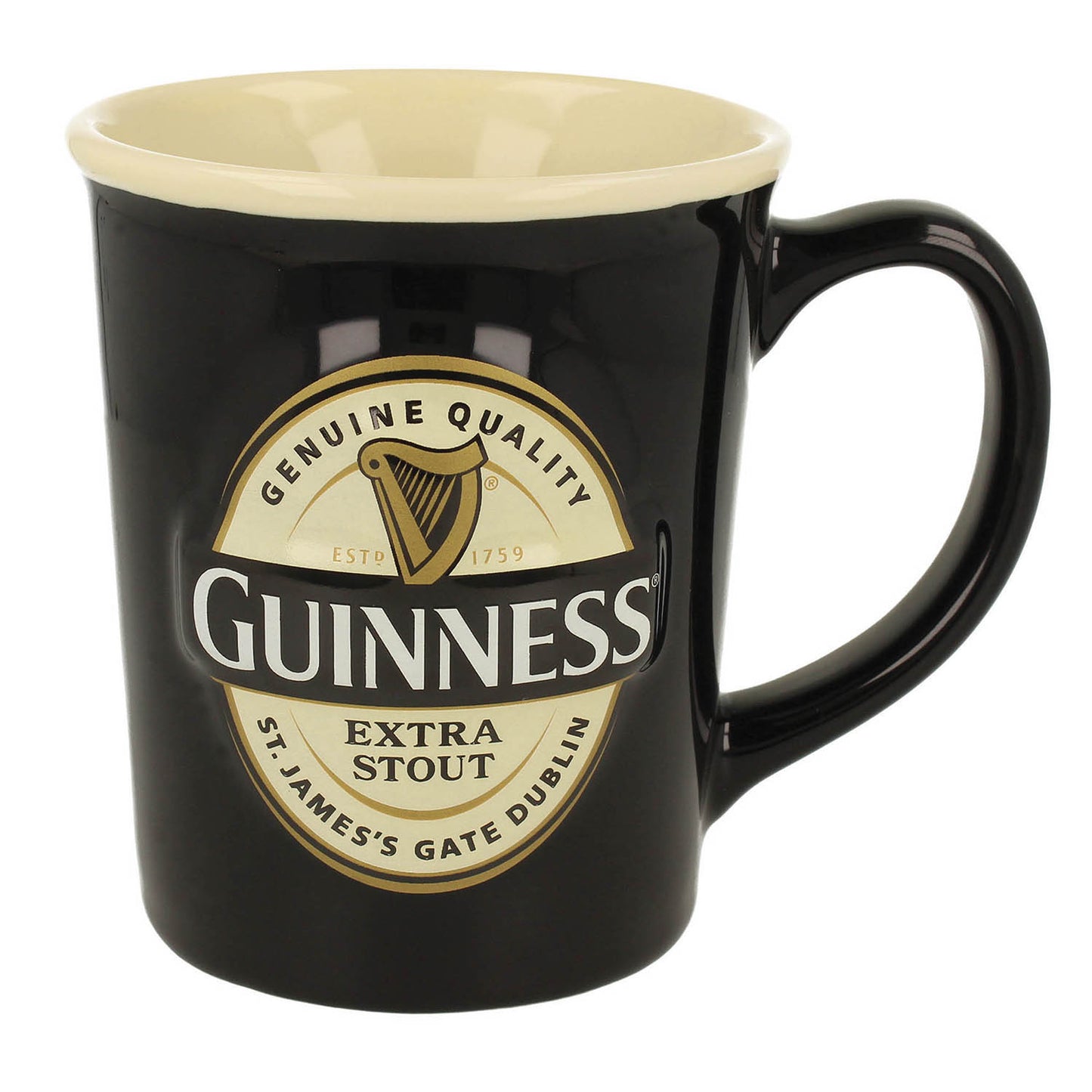 Guinness Extra Stout Label Embossed Mug
