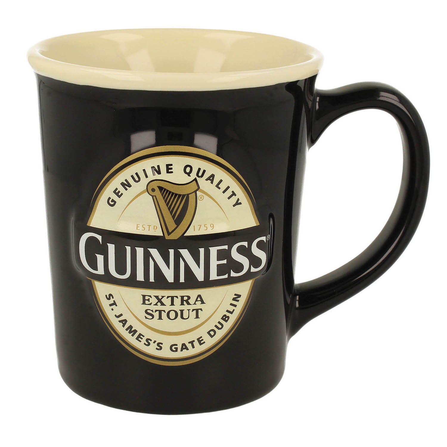 Guinness Extra Stout Label Embossed Mug