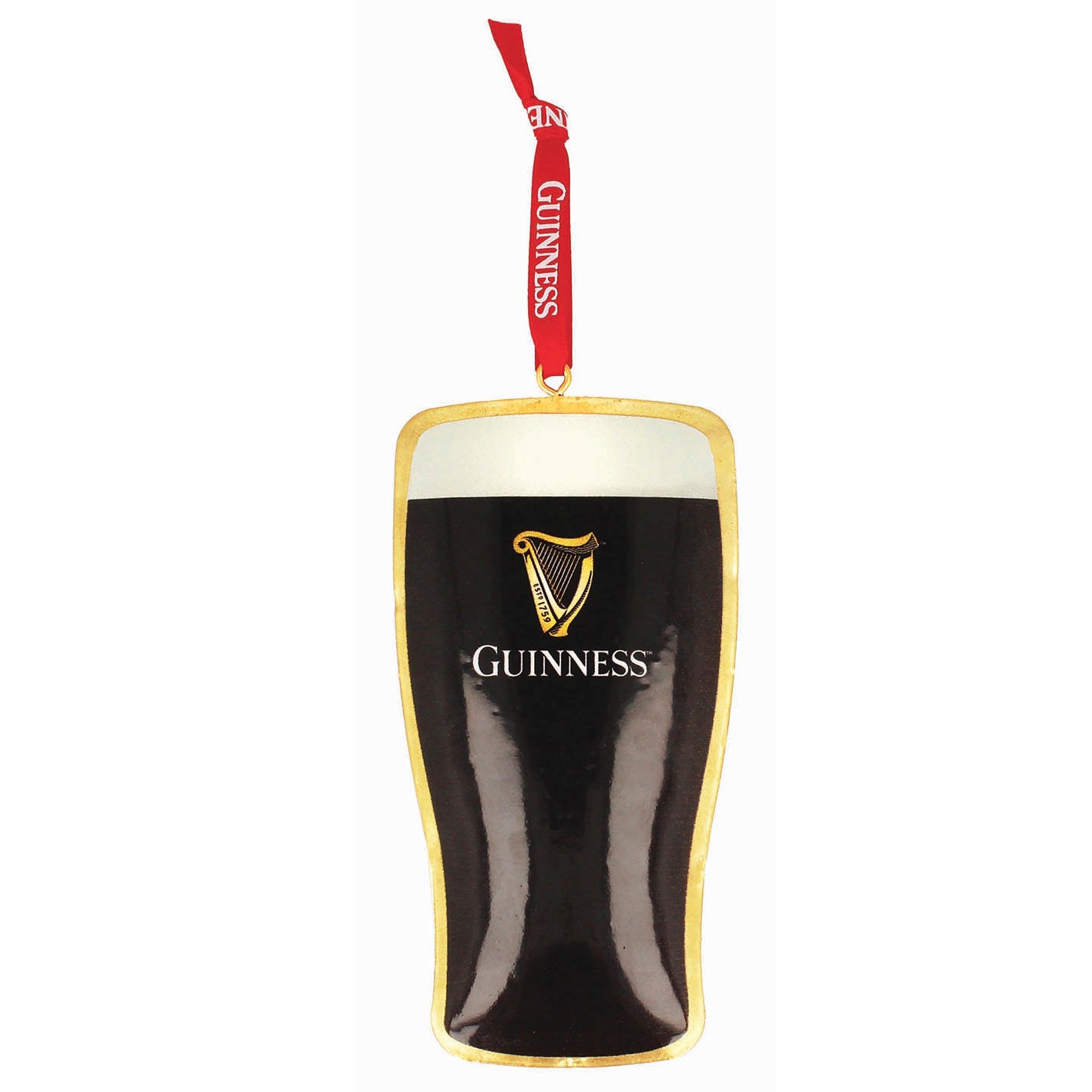 GUINNESS DOMED METAL DECORATION PINT SHAPED S05842