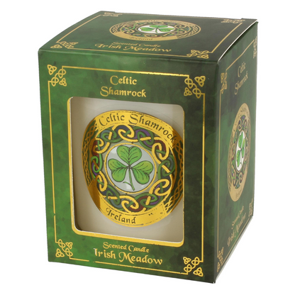 Celtic Shamrock Scented Candle