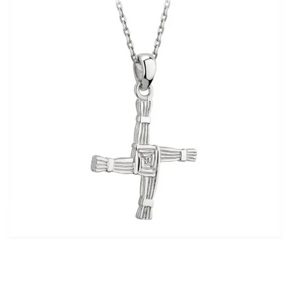 Stainless Steel St. Brigid's Cross Pendant