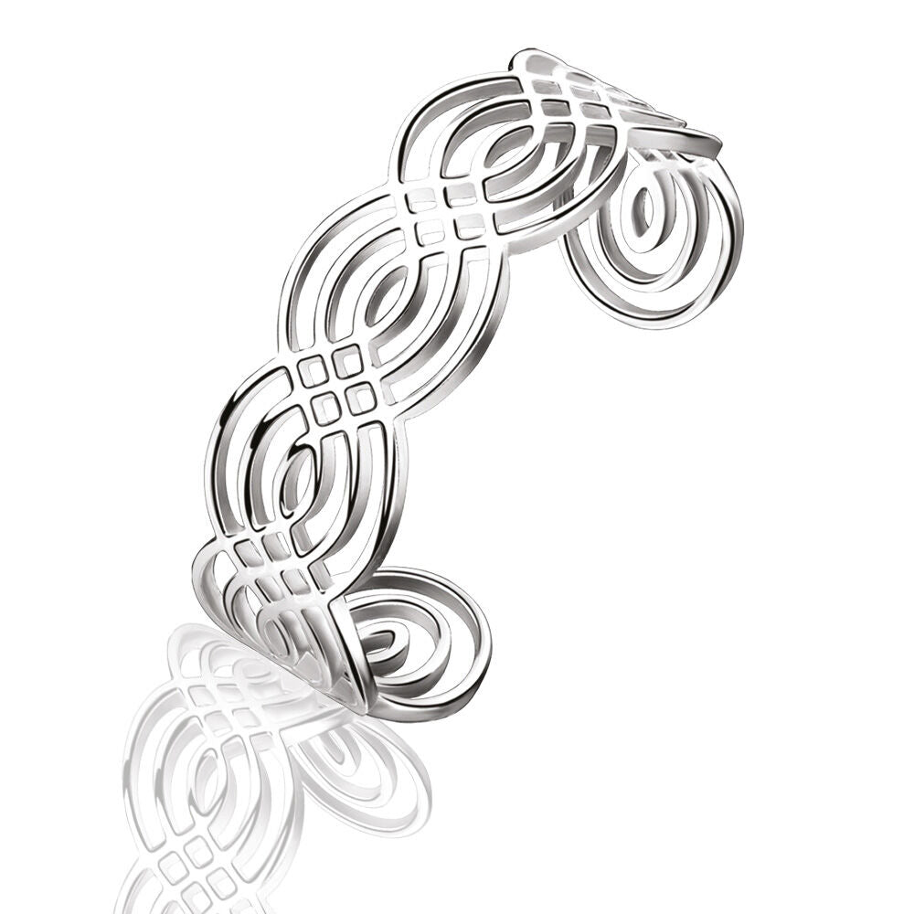 Newbridge Silverware Silver Plated Bangle With Celtic Design