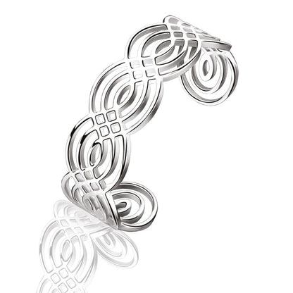 Newbridge Silverware Silver Plated Bangle With Celtic Design