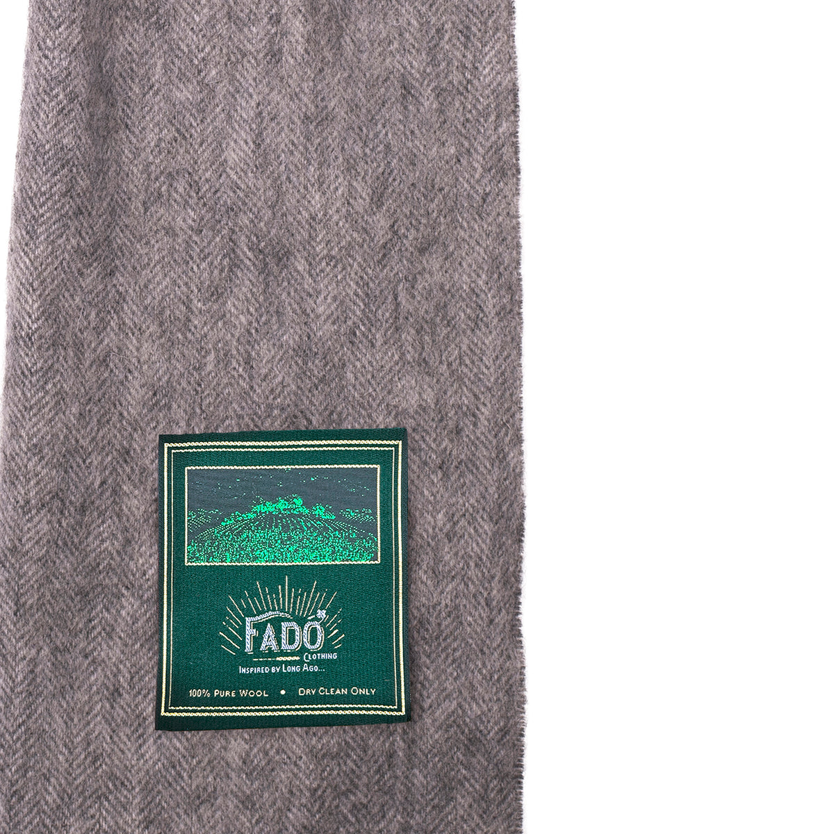 Brushed Woollen Tartan Scarf Silver Grey 