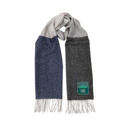 Men's Wool Scarf Blue & Grey