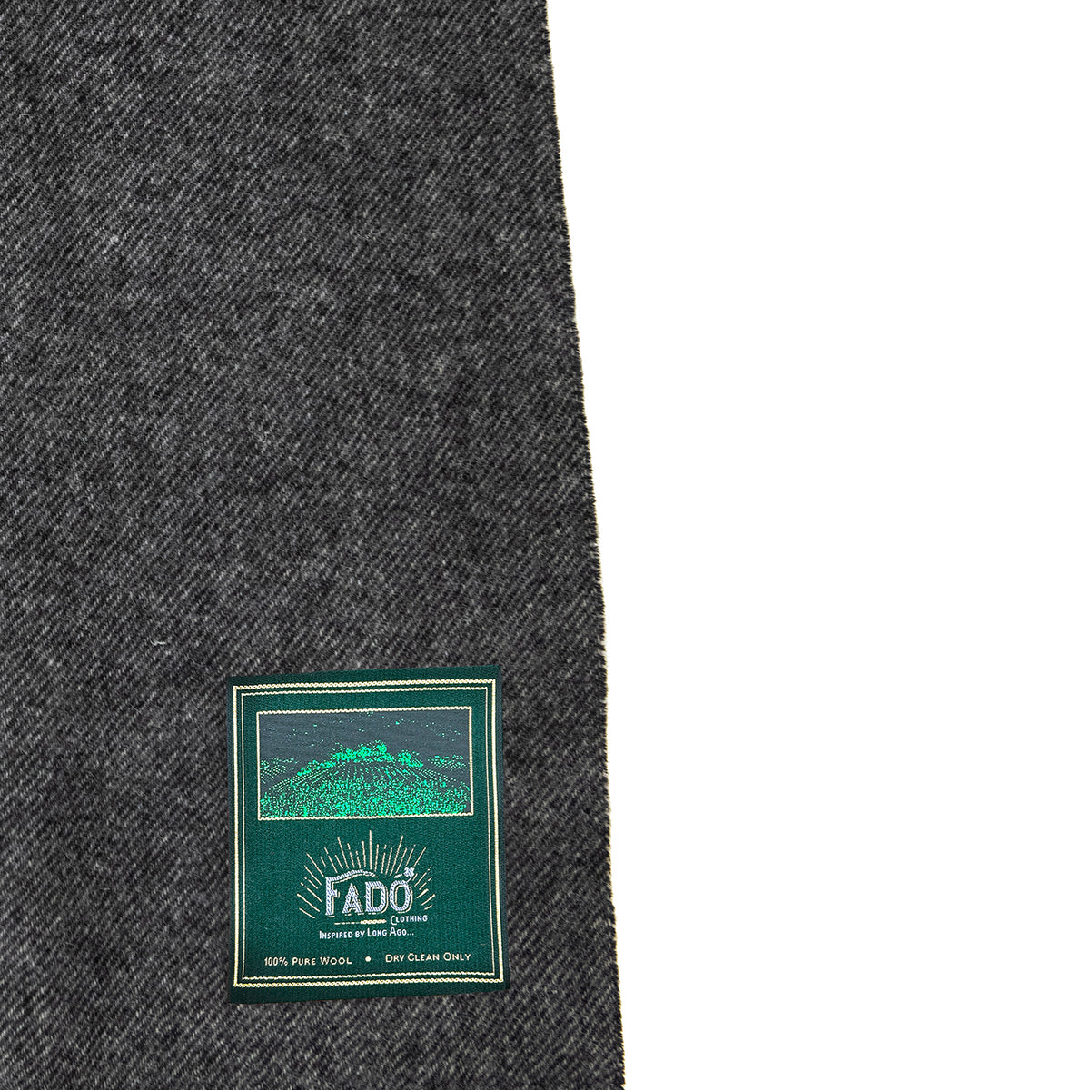 Men's Wool Scarf Blue & Grey