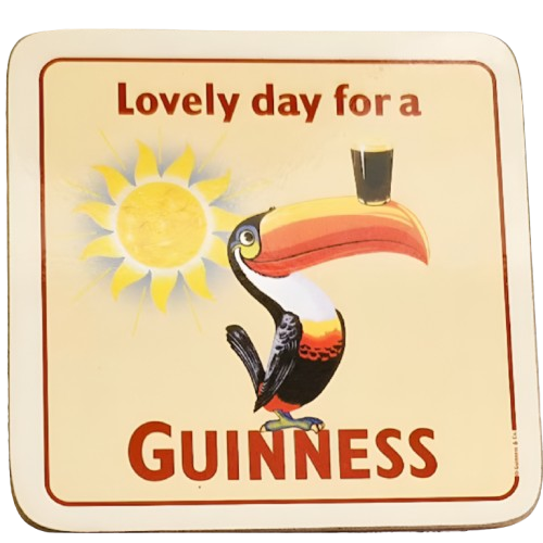 Guinness Toucan Cork Backed Coaster