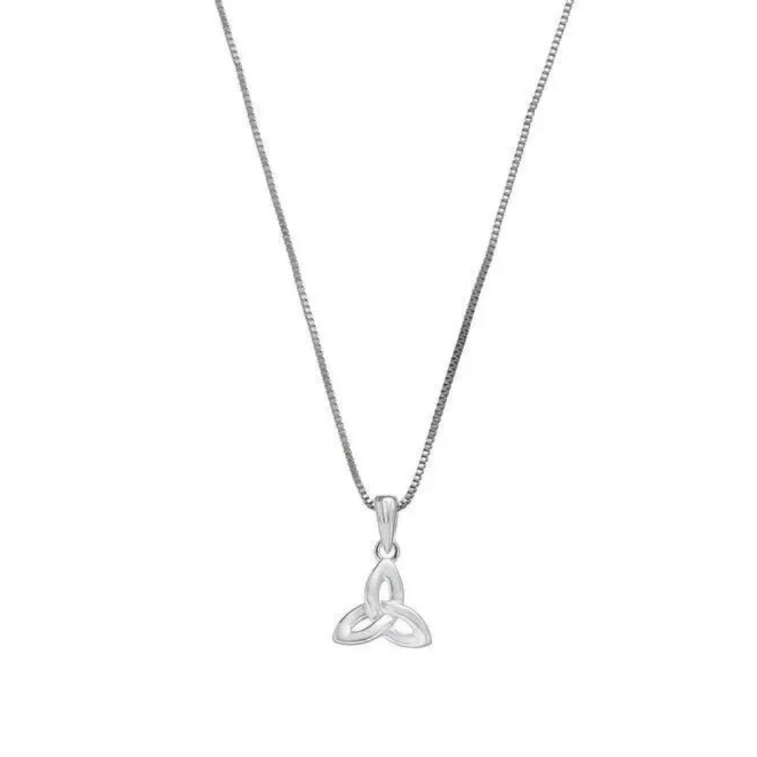 Plain Trinity Necklace Sterling Silver