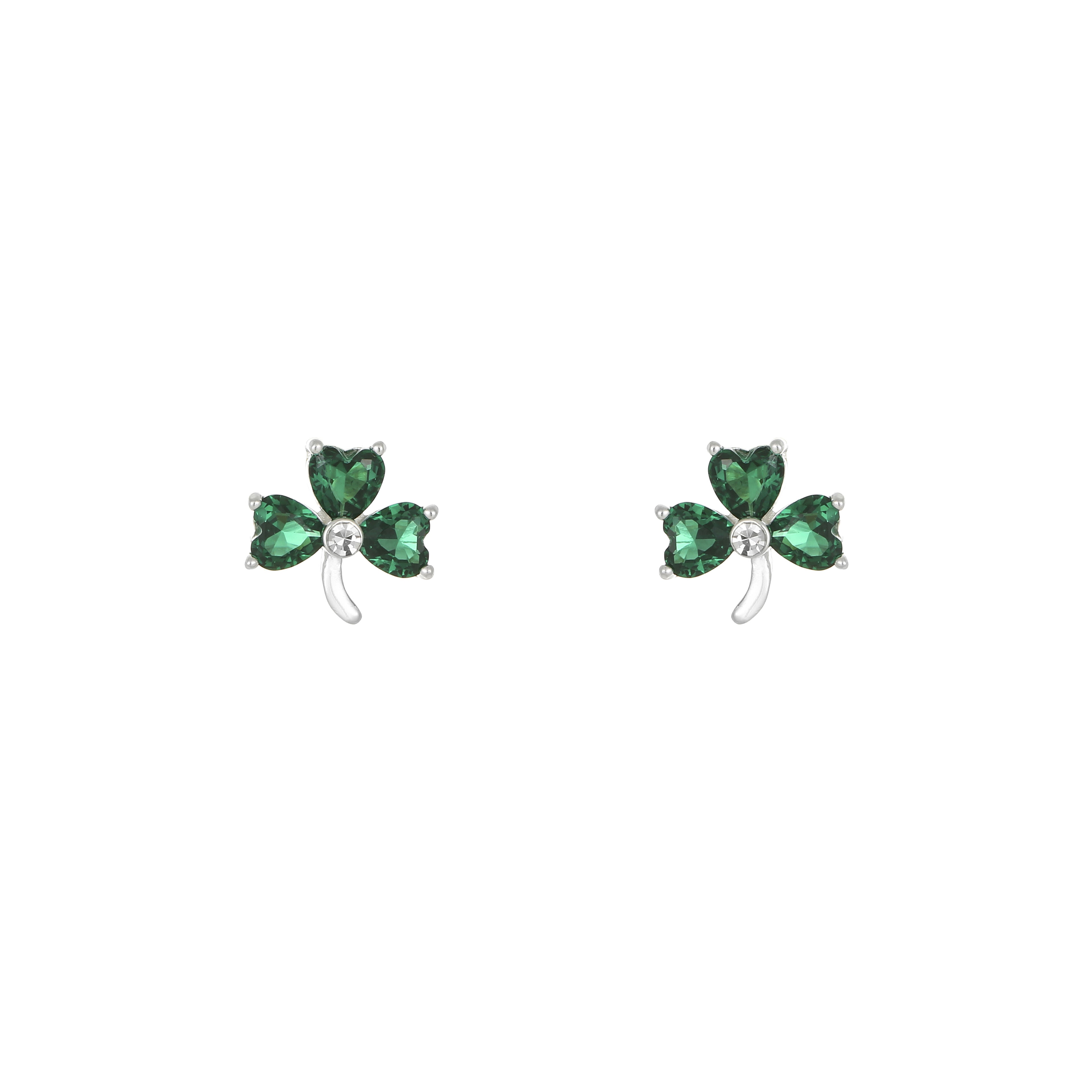 Shamrock Earring Sterling Silver