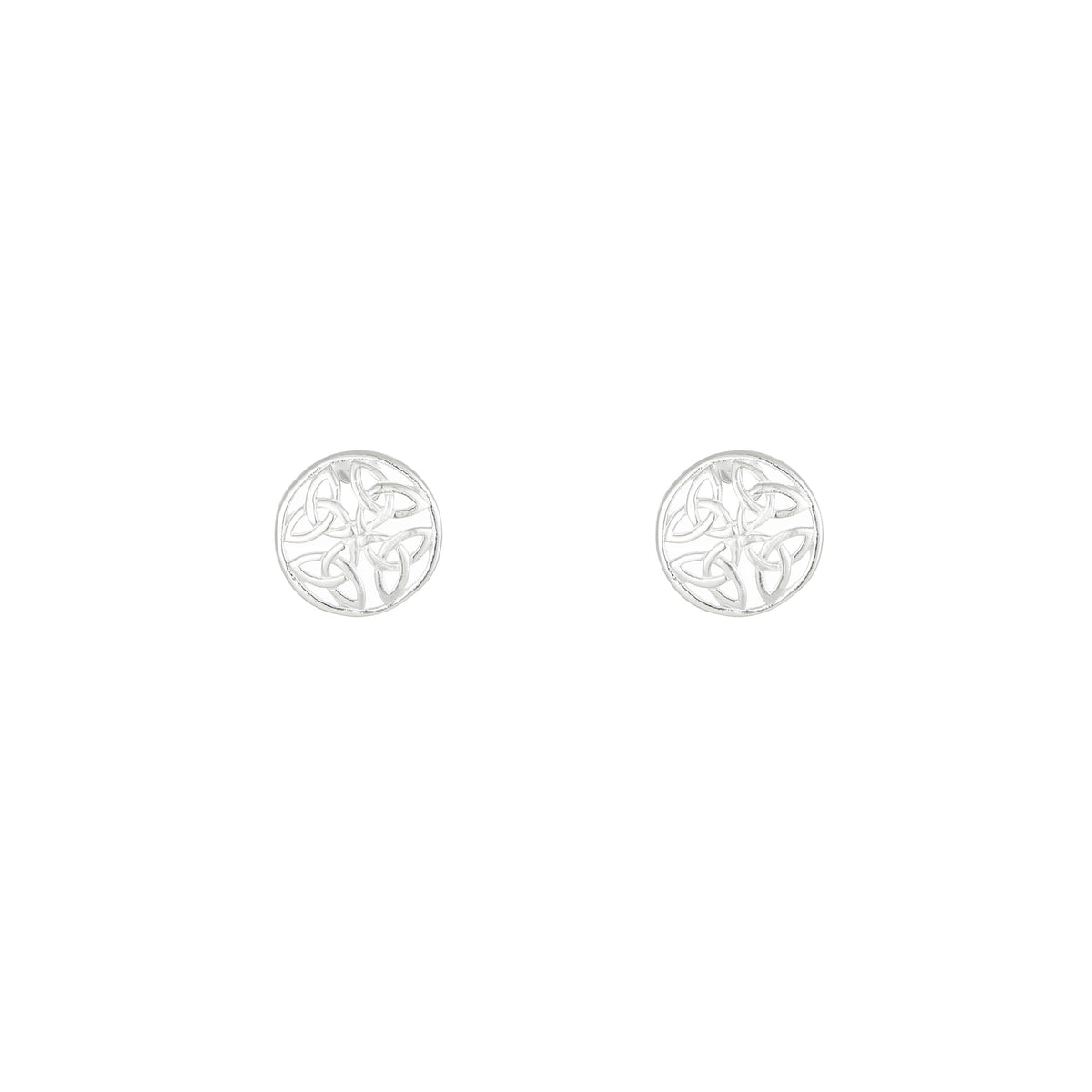 Grá Collection Trinity Knot Sterling Silver Earrings 