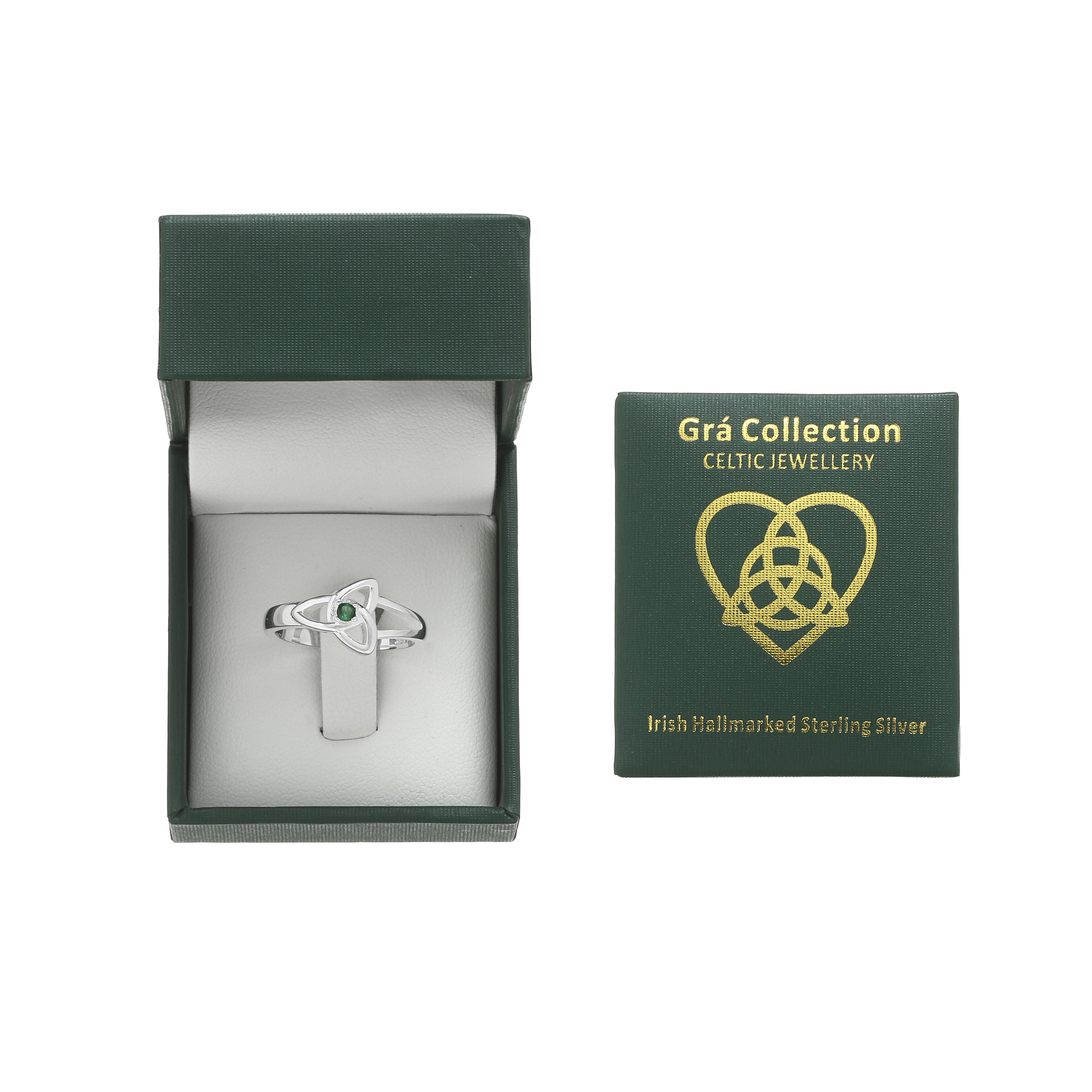 Grá Collection Trinity Knot Ring Sterling Silver 