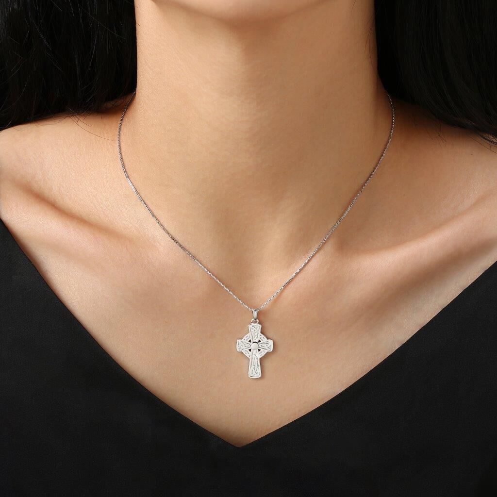 Sterling Silver Celtic Cross Pendant 