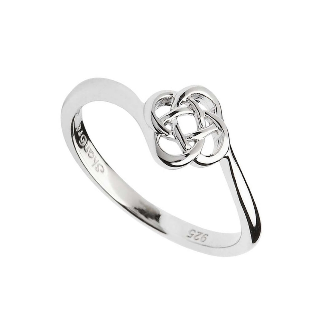Platinum Plated Celtic Knot Ring