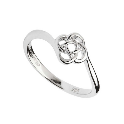 Platinum Plated Celtic Knot Ring