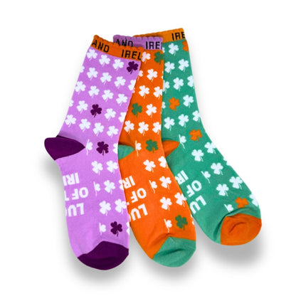 Women's Shamrock Crew Socks Pack of 3