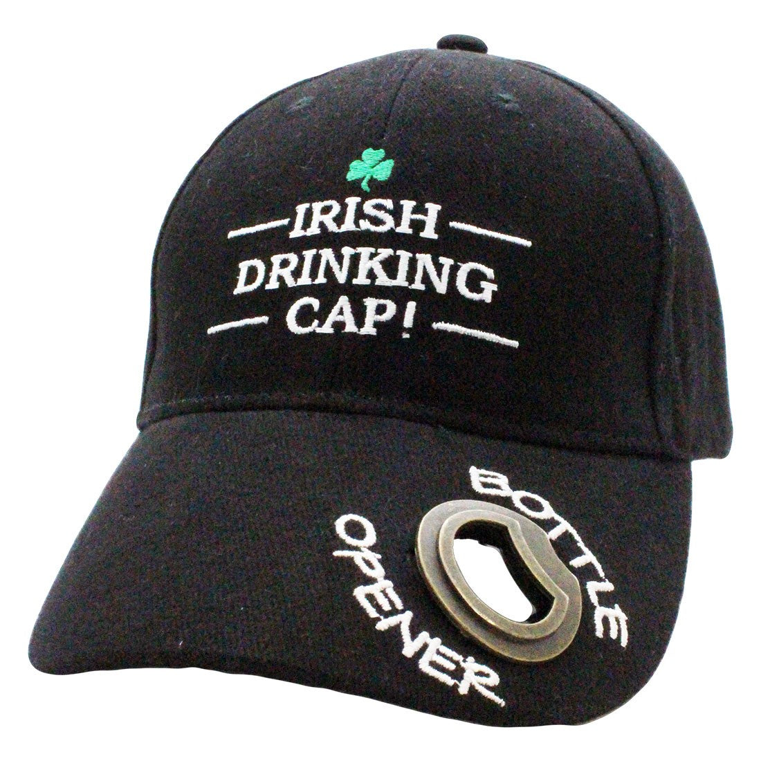 Irish Drinking Baseball Cap & Bottle Opener