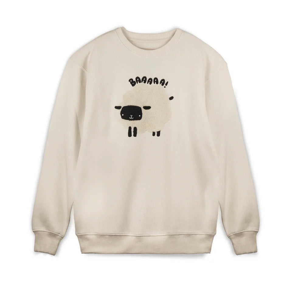 Unisex Fluffy Sheep Latte Sweatshirt