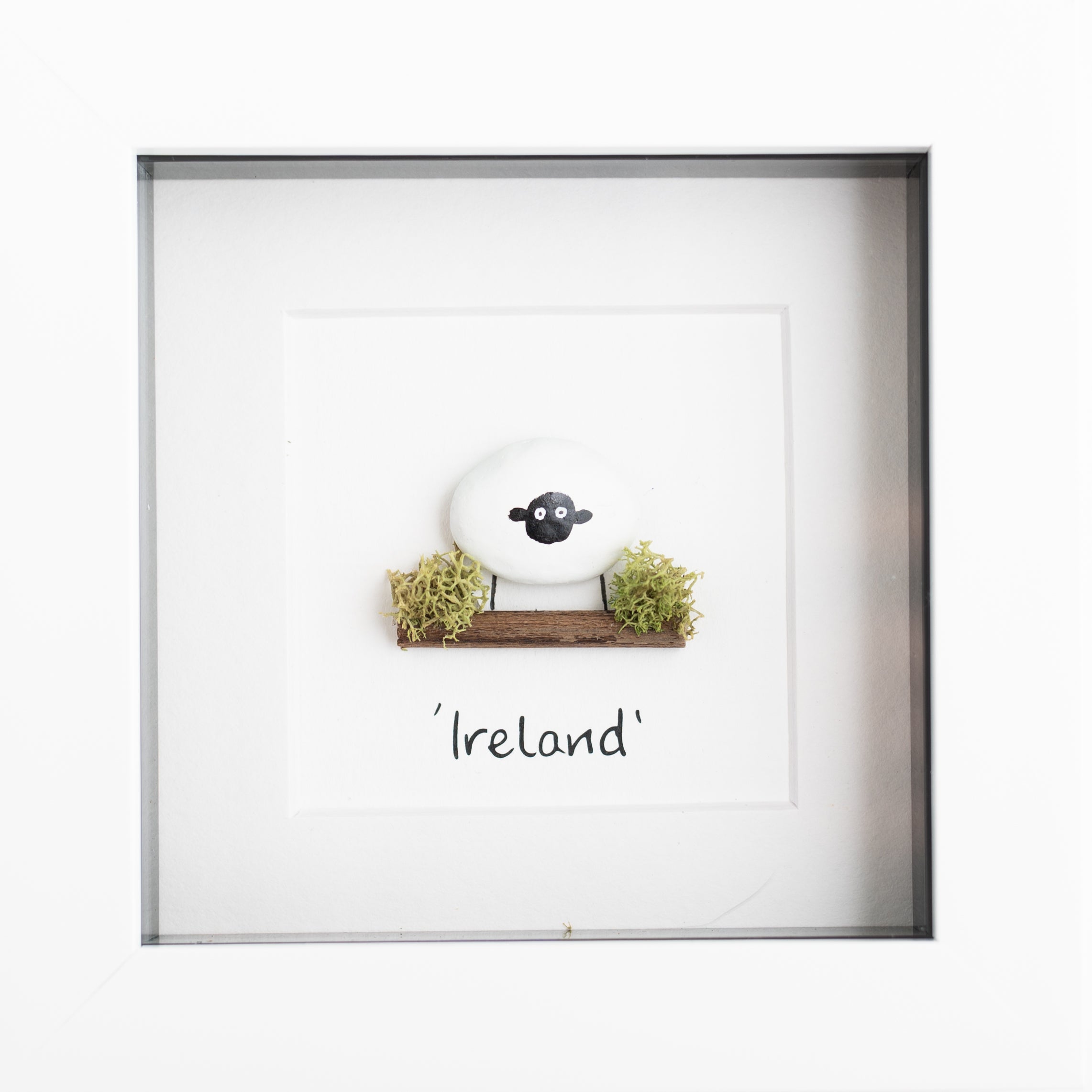 Sheep Ireland Pebble Art Print
