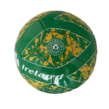Ireland Designed Soccer Ball With White Shamrock Design Size 5