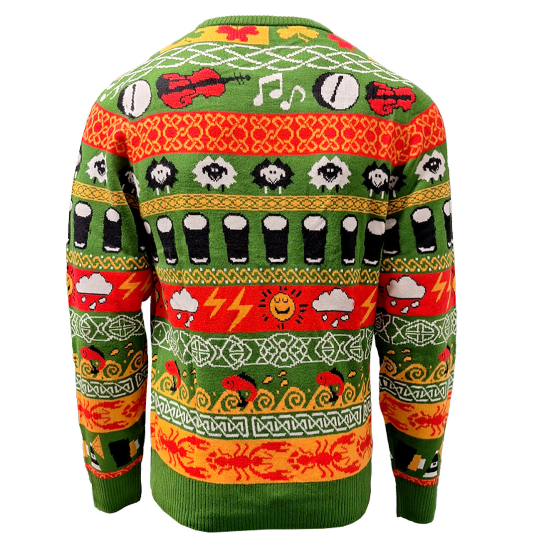 Unisex Green Multi Islander Knit Sweater